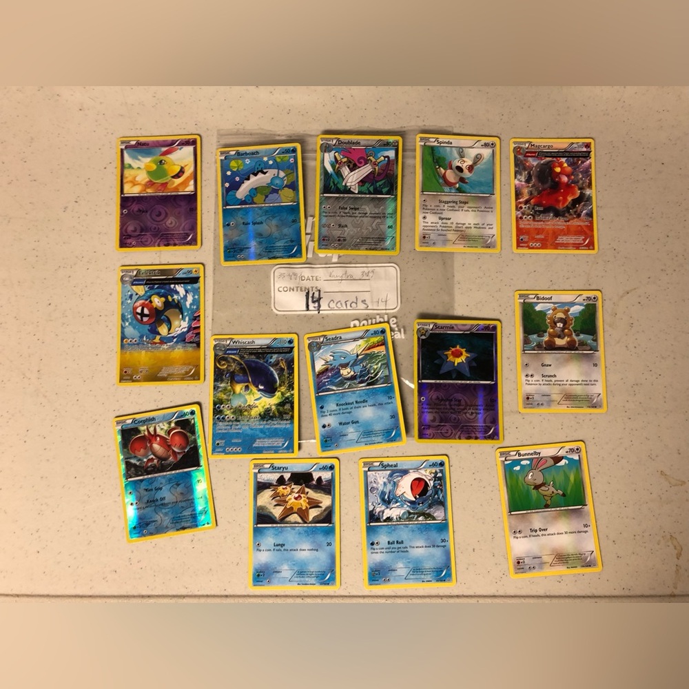 Pokemon Trading Cards set of 14